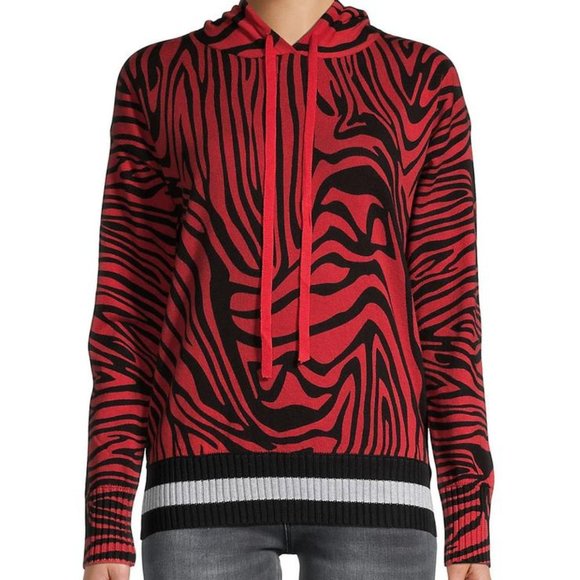 🐾Central Park West  New York Tiger Animal Print Hoodie Large - Picture 9 of 9